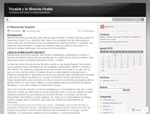 Tablet Screenshot of manuscritovoynich.wordpress.com