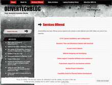 Tablet Screenshot of olivertechblog.wordpress.com
