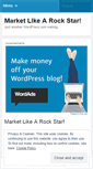 Mobile Screenshot of marketlikearockstar.wordpress.com