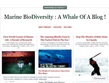 Tablet Screenshot of marinebiodiversity.wordpress.com