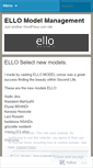 Mobile Screenshot of ellomodelsl.wordpress.com