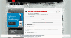 Desktop Screenshot of fastbankguarantee.wordpress.com