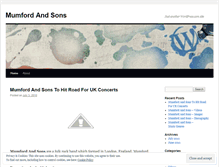 Tablet Screenshot of mumfordandsonsfans.wordpress.com