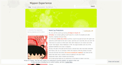 Desktop Screenshot of nipponexperience.wordpress.com