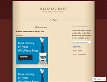 Tablet Screenshot of brainiacbabe.wordpress.com