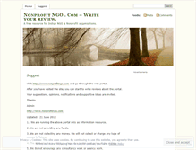 Tablet Screenshot of nonprofitngo.wordpress.com