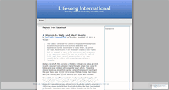 Desktop Screenshot of lifesongint.wordpress.com