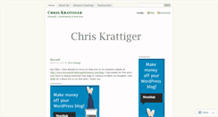 Desktop Screenshot of chriskrattiger.wordpress.com