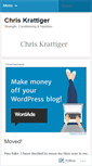 Mobile Screenshot of chriskrattiger.wordpress.com