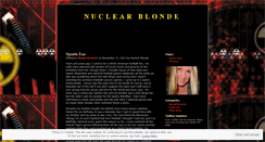Desktop Screenshot of nuclearblonde.wordpress.com