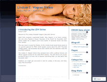 Tablet Screenshot of lindsaywagner.wordpress.com