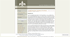 Desktop Screenshot of dweekly.wordpress.com