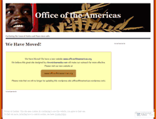 Tablet Screenshot of officeoftheamericas.wordpress.com