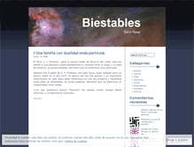 Tablet Screenshot of biestables.wordpress.com