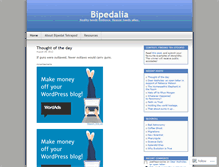 Tablet Screenshot of bipedalia.wordpress.com