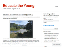 Tablet Screenshot of educatetheyoung.wordpress.com