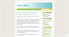 Desktop Screenshot of curiousworld.wordpress.com