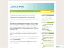 Tablet Screenshot of curiousworld.wordpress.com