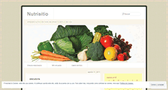 Desktop Screenshot of nutrisitio.wordpress.com