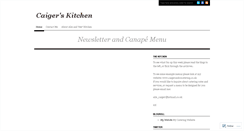 Desktop Screenshot of caigerskitchen.wordpress.com