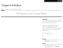 Tablet Screenshot of caigerskitchen.wordpress.com