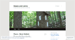 Desktop Screenshot of blazesandcairns.wordpress.com