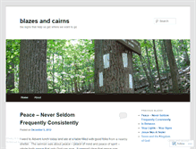 Tablet Screenshot of blazesandcairns.wordpress.com