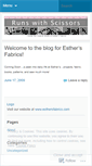 Mobile Screenshot of esthersfabrics.wordpress.com