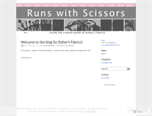 Tablet Screenshot of esthersfabrics.wordpress.com