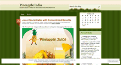 Desktop Screenshot of pineappleindia.wordpress.com