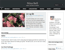 Tablet Screenshot of ninabell.wordpress.com