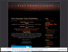 Tablet Screenshot of niniproductions.wordpress.com