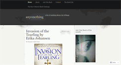 Desktop Screenshot of anyonething.wordpress.com