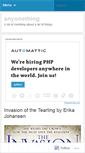 Mobile Screenshot of anyonething.wordpress.com