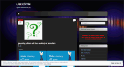 Desktop Screenshot of liseegitim.wordpress.com