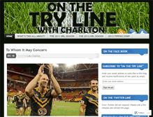 Tablet Screenshot of onthetryline.wordpress.com