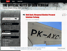 Tablet Screenshot of erikfebrian.wordpress.com