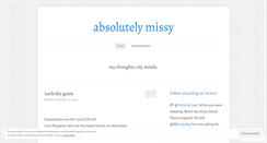 Desktop Screenshot of missyling.wordpress.com