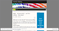 Desktop Screenshot of lkeme.wordpress.com