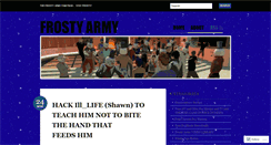 Desktop Screenshot of frostyarmy.wordpress.com