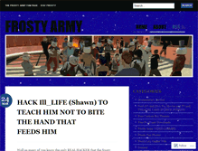Tablet Screenshot of frostyarmy.wordpress.com