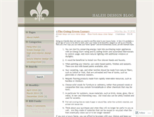 Tablet Screenshot of halehdesign.wordpress.com