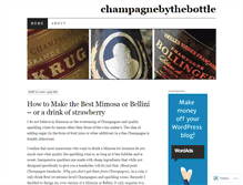 Tablet Screenshot of champagnebythebottle.wordpress.com