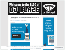 Tablet Screenshot of djblaze.wordpress.com