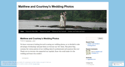 Desktop Screenshot of mattcourtwedding.wordpress.com