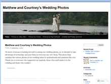 Tablet Screenshot of mattcourtwedding.wordpress.com