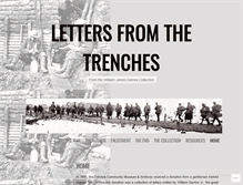 Tablet Screenshot of lettersfromthetrenches.wordpress.com