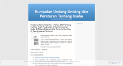 Desktop Screenshot of peraturan.wordpress.com