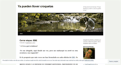 Desktop Screenshot of lluevencroquetas.wordpress.com