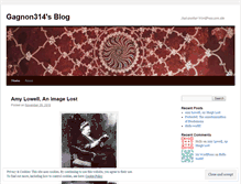 Tablet Screenshot of gagnon314.wordpress.com